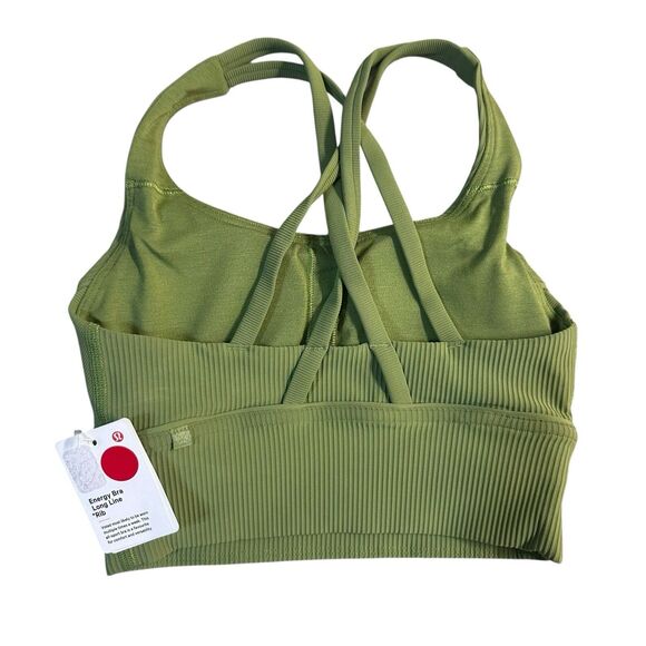 Lululemon Energy Longline Bra Size 2 Ribbed Luxtreme Medium Support B/C Cup NEW - Picture 3 of 14